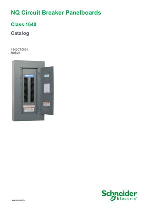 panel acpdb|Square D NQ Circuit Breaker Panelboards Catalog.